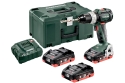 Аккумуляторный шуруповерт Metabo BS 18 LT BL 3*4.0 Ач MetaLoc (602325940) - 1