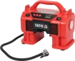 Компресор акумуляторний,YATO YT-23248 Li-Ion 18В, 3.0AxГ, 60Вт, тиск ≤ 11Bar, подача повітря-21л/хв (БЕЗ АКУМУЛЯТОРА) - 1