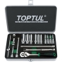 Набір інструменту дюймового TOPTUL 1/4" 18 од. 3/16"-9/16" (довгі головки) GCAD1813 - 1