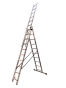 Драбина алюмінієва трисекційна GTM KME310 3x10 сходинок 2.72-6.5м - 1