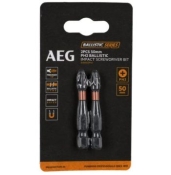 Набір ударних біт AEG AAK502PH2 PH2x50 мм 2 шт Набір ударних біт AEG AAK502PH2 PH2x50 мм 2 шт