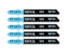 Пиляльні полотна зворотного різу по металу YATO HSS 12TPI, 75/50 мм, хвостовик Т, 5 шт Пиляльні полотна зворотного різу по металу YATO HSS 12TPI, 75/50 мм, хвостовик Т, 5 шт
