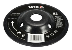 Диск-фреза шліфувальний YATO YT-59169 по дереву, ПВХ, гіпсу 125x22.2 мм шорсткість №2 Диск-фреза шліфувальний YATO YT-59169 по дереву, ПВХ, гіпсу 125x22.2 мм шорсткість №2