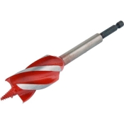 Свердло по дереву YATO 28 x 165 мм HEX- 1/4" HRC 40-45 з 4 пругами Свердло по дереву YATO 28 x 165 мм HEX- 1/4" HRC 40-45 з 4 пругами
