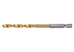 Свердло по металу з шестигранним хвостовиком 1/4" YATO YT-44761 HSS-TIN 5 x 106/52 мм Свердло по металу з шестигранним хвостовиком 1/4" YATO YT-44761 HSS-TIN 5 x 106/52 мм