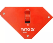 Струбцина магнітна для зварювання з перемикачем YATO YT-0869 117x192x32 мм 25 кг Струбцина магнітна для зварювання з перемикачем YATO YT-0869 117x192x32 мм 25 кг