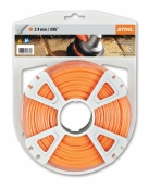Косильная струна STIHL Ø2,4 мм х 14 м круглая с углублением (малошумная) Косильная струна STIHL Ø2,4 мм х 14 м круглая с углублением (малошумная)