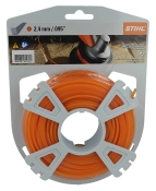 Косильная струна STIHL Ø2,4 мм х 48 м пятиугольная Косильная струна STIHL Ø2,4 мм х 48 м пятиугольная
