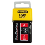 Скоби тип А висотою 10 мм, для степлера ручного Light Duty, в упаковці 1000 шт STANLEY 1-TRA206T Скоби тип А висотою 10 мм, для степлера ручного Light Duty, в упаковці 1000 шт STANLEY 1-TRA206T