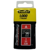Скоби тип А висотою 14 мм, для степлера ручного Light Duty, в упаковці 1000 шт STANLEY 1-TRA209T Скоби тип А висотою 14 мм, для степлера ручного Light Duty, в упаковці 1000 шт STANLEY 1-TRA209T