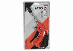 Пістолет пневматичний продувальний YATO YT-23723 з турбо-соплом l= 110 мм, Ø=1/4", для тиску- 0.62 МПа Пістолет пневматичний продувальний YATO YT-23723 з турбо-соплом l= 110 мм, Ø=1/4", для тиску- 0.62 МПа