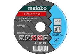 Відрізний диск Metabo Flexiarapid Inox A 46-R, 125 x 1.6 x 22.23 мм 616182000 Відрізний диск Metabo Flexiarapid Inox A 46-R, 125 x 1.6 x 22.23 мм 616182000
