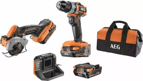 Набір акумуляторних інструментів AEG (JP18HLI-202B) (4935480977) Набір акумуляторних інструментів AEG (JP18HLI-202B) (4935480977)