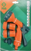 Пистолет-распылитель FLO 89207 6-режимный с набором наконечников 1/2" и 3/4" 4 шт Пистолет-распылитель FLO 89207 6-режимный с набором наконечников 1/2" и 3/4" 4 шт
