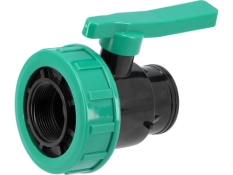 Кран кульовий FLO 88970 до водяних пластикових труб Ø= 3/2" Х 3/2" F/F-різьба з поліпропілену Кран кульовий FLO 88970 до водяних пластикових труб Ø= 3/2" Х 3/2" F/F-різьба з поліпропілену