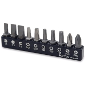 Набор бит для шуруповерта TOPTUL 1/4" 10 ед. (PH, SL, Torx, SQ) GAAV1001 Набор бит для шуруповерта TOPTUL 1/4" 10 ед. (PH, SL, Torx, SQ) GAAV1001