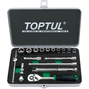 Набор инструмента дюймового TOPTUL 1/4" 18 ед. 3/16"-9/16" GCAD1811 Набор инструмента дюймового TOPTUL 1/4" 18 ед. 3/16"-9/16" GCAD1811