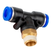 З'єднувач Т-подібний цанговий AIRKRAFT SPB10-04 10 мм*1/2"