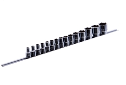 Набор 12-гранных головок на планке TOPTUL 12-гр. 1/2" 15 ед. 8-32 мм GAAQ1603U-12 Набор 12-гранных головок на планке TOPTUL 12-гр. 1/2" 15 ед. 8-32 мм GAAQ1603U-12