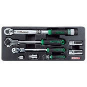 Набор трещеток в ложементе TOPTUL 8 ед. GCAT0803