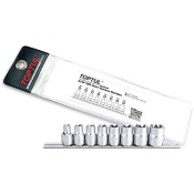 Набор головок TOPTUL TORX на планке 3/8" E8-E20 8 ед. GAAG0802