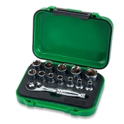 Набор головок с трещоткой TOPTUL 1/4" 13 ед. GABW1301