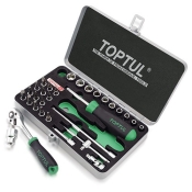 Набор головок с трещоткой TOPTUL 1/4" 31 ед. GCAD3101