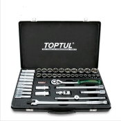 Комбинированный набор инструментов TOPTUL 1/2" 41 ед. (короткие+длинные головки) GCAD4102 Комбинированный набор инструментов TOPTUL 1/2" 41 ед. (короткие+длинные головки) GCAD4102
