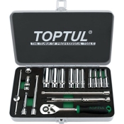 Набор инструмента дюймового TOPTUL 1/4" 18 ед. 3/16"-9/16" (длинные головки) GCAD1813 Набор инструмента дюймового TOPTUL 1/4" 18 ед. 3/16"-9/16" (длинные головки) GCAD1813