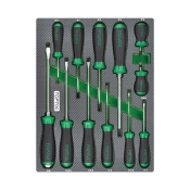 Набор отверток в ложементе TOPTUL 12 ед. GEB1203
