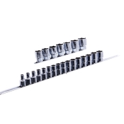 Набор 12-гранных головок на планке TOPTUL 12-гр. 1/2" 23 ед. 8-32 мм GAAQ1604U-12 Набор 12-гранных головок на планке TOPTUL 12-гр. 1/2" 23 ед. 8-32 мм GAAQ1604U-12