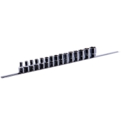Набор 12-гранных головок на планке TOPTUL 12-гр. 1/2" 15 ед. 8-24 мм GAAQ1602U-12 Набор 12-гранных головок на планке TOPTUL 12-гр. 1/2" 15 ед. 8-24 мм GAAQ1602U-12