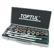 Комбинированный набор инструментов TOPTUL 1/2" (дюйм+метр.) 43 ед. GCAD4303