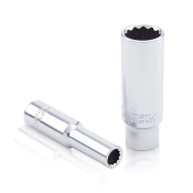 Головка TOPTUL торцевая 1/4" длинная 8 мм 12-гранная BAEF0808