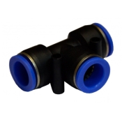 З' єднання цангове для поліуретанових шлангів AIRKRAFT SPE08-06 PU/PR (Т-обр, шланг) 8*8*6м