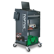 Тележка автодиагноста TOPTUL 1 секция, 2 открытые полки TCMD0103 Тележка автодиагноста TOPTUL 1 секция, 2 открытые полки TCMD0103