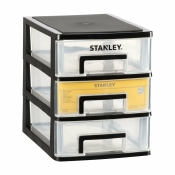 Ящик STANLEY STST40712-1 ESSENTIAL L вертикальный с 3 выдвижными секциями, пластмассовый, 34 x 25 x 32 см