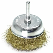 Щетка чашечная S&R 75 с латунированной гофрированной проволокой
