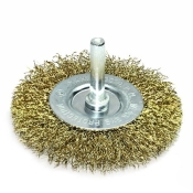 Щітка дискова S&R 75 мм, латунний дріт