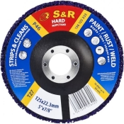Диск зачистный нейлоновый S&R 125x22.2 P46 фиолетовый V2