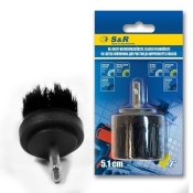 Щетка нейлоновая черная S&R 51 мм жесткая