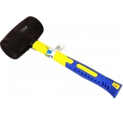 Молоток S&R резиновый черный d75 мм 910 г фибергласс