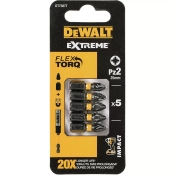 Біти ударні IMPACT TORSION EXTREME PZ2 25 мм 5 штук DeWALT DT7387T Біти ударні IMPACT TORSION EXTREME PZ2 25 мм 5 штук DeWALT DT7387T