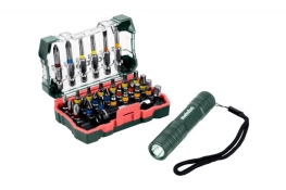 Набор бит Metabo Bit box 29 предметов + карманный фонарик 626721000 Набор бит Metabo Bit box 29 предметов + карманный фонарик 626721000