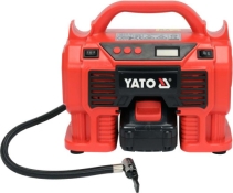 Компресор акумуляторний YATO YT-23247 Li-Ion 18 В, 3.0 AxГ, 60 Вт, тиск ≤ 11 Bar, подача повітря- 21 л/хв Компресор акумуляторний YATO YT-23247 Li-Ion 18 В, 3.0 AxГ, 60 Вт, тиск ≤ 11 Bar, подача повітря- 21 л/хв