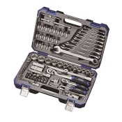 Набор инструментов профессиональный Haisser BLACK 70253 1/4" и 1/2" 82 ед. Набор инструментов профессиональный Haisser BLACK 70253 1/4" и 1/2" 82 ед.