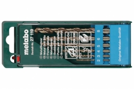 Набір свердел по металу Metabo HSS-Co 6 предметів 627119000 Набір свердел по металу Metabo HSS-Co 6 предметів 627119000