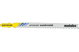Лобзиковое полотно Metabo Universal Wood and Metal T 345 XF, 5 шт 623677000 Лобзиковое полотно Metabo Universal Wood and Metal T 345 XF, 5 шт 623677000
