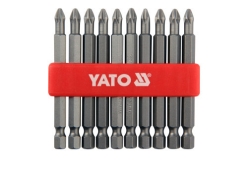 Насадки викруткові YATO YT-0480 "Philips" PН2 x 75 мм HEX 1/4" 10 шт Насадки викруткові YATO YT-0480 "Philips" PН2 x 75 мм HEX 1/4" 10 шт