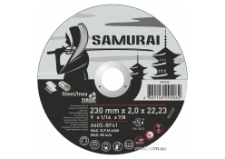 Диск відрізний по металу/нержав. сталі VIROK SAMURAI 230/2 мм, 25 шт